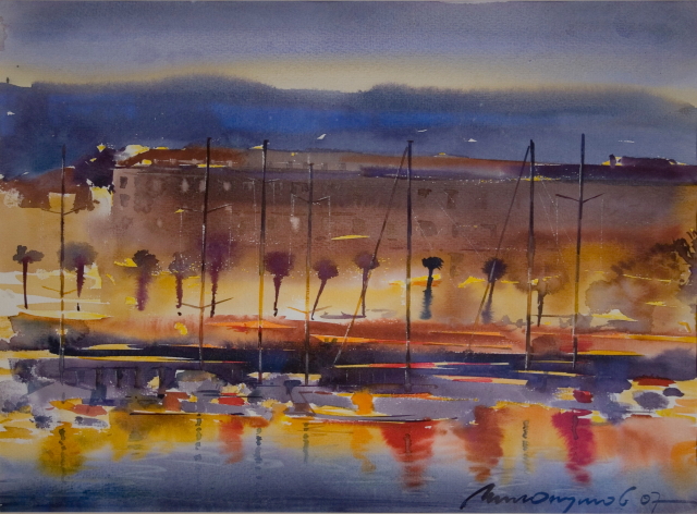 Вечерняя Ялта. Из цикла Город и море.